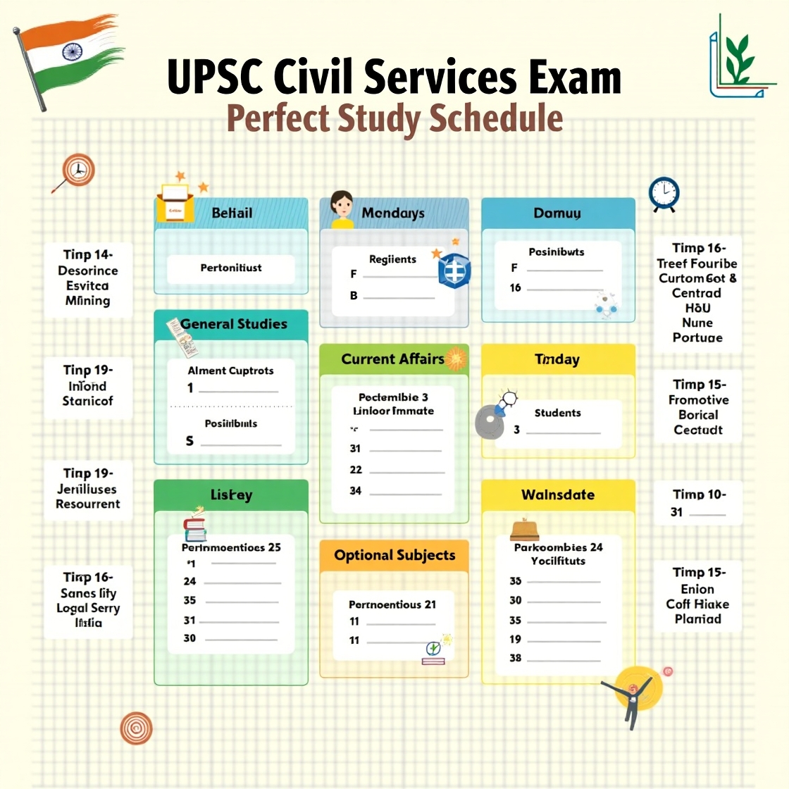 How to Create a Perfect Study Schedule for UPSC Civil Services (IAS, IPS) Exam