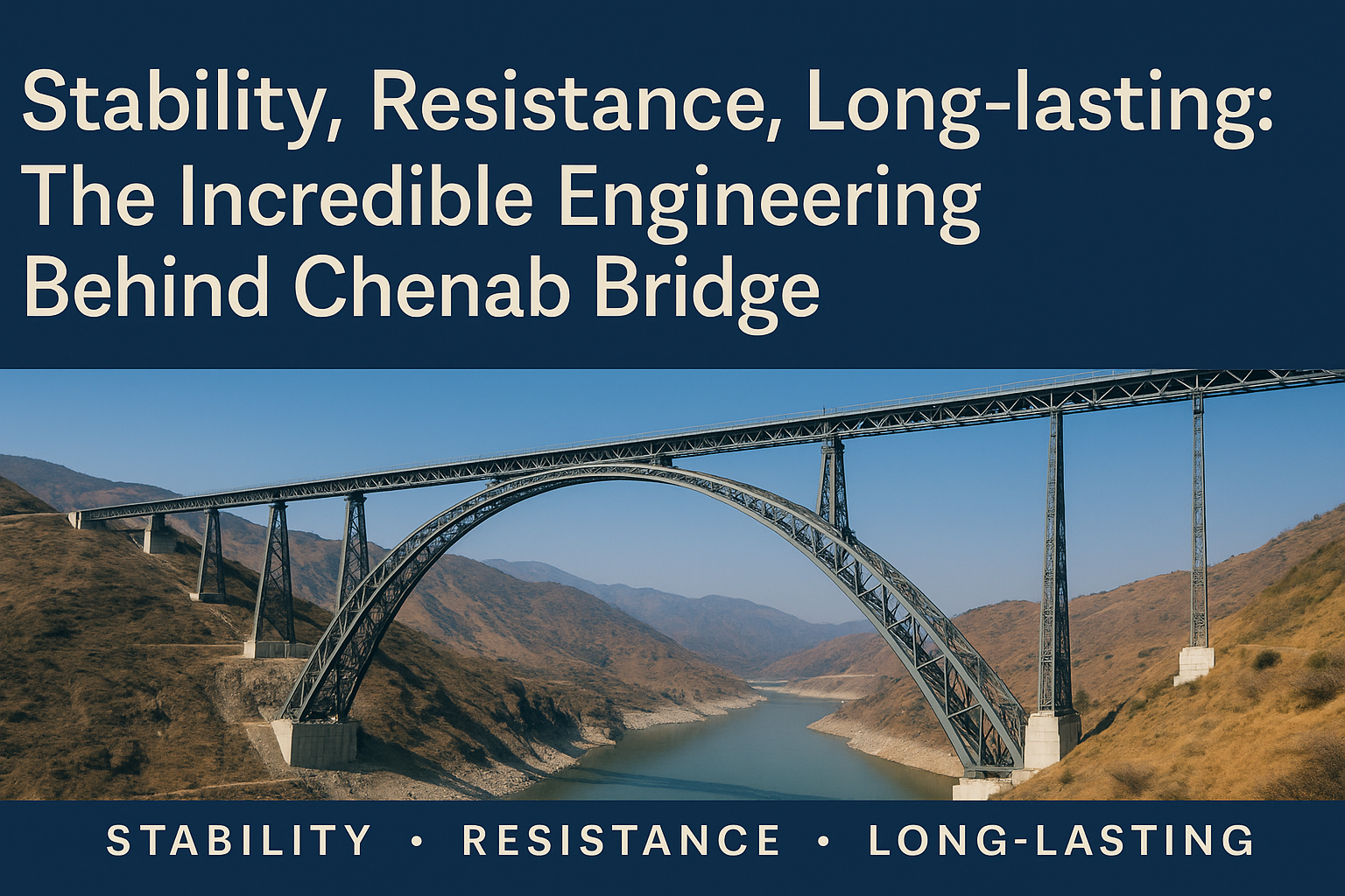 Stability, Resistance, Long-lasting: The Incredible Engineering Behind Chenab Bridge