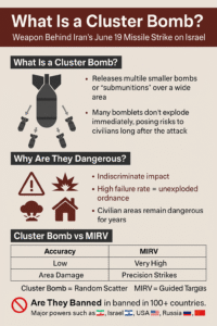What Is A Cluster Bomb? Weapon Behind Iran's June 19 Missile Strike On Israel