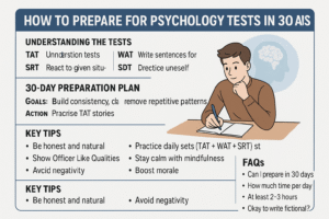 How to Prepare for Psychology Tests in 30 Days – Complete Strategy for SSB Aspirants