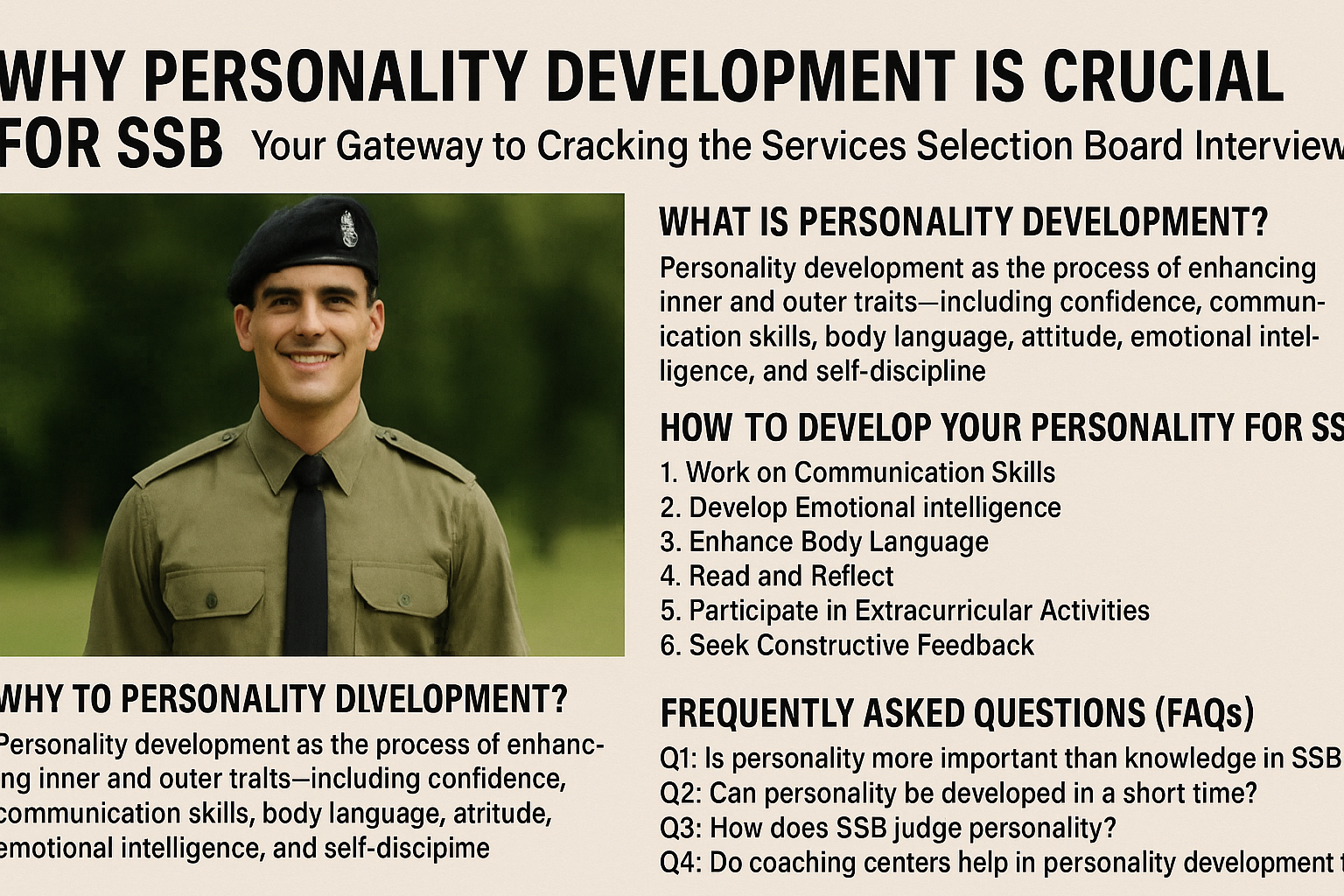 WHY PERSONALITY DEVELOPMENT IS CRUCIAL FOR SSB