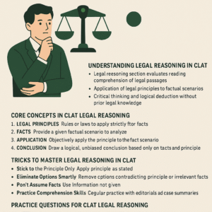 MASTERING CLAT LEGAL REASONING: CONCEPTS, TRICKS, AND QUESTIONS