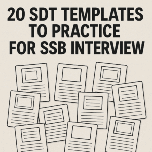 20 SDT TEMPLATES TO PRACTICE FOR SSB INTERVIEW