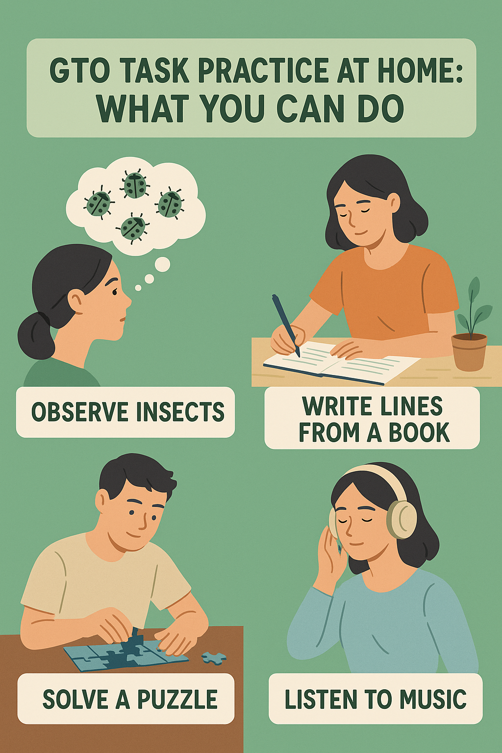 gto task practice at home : what you can do