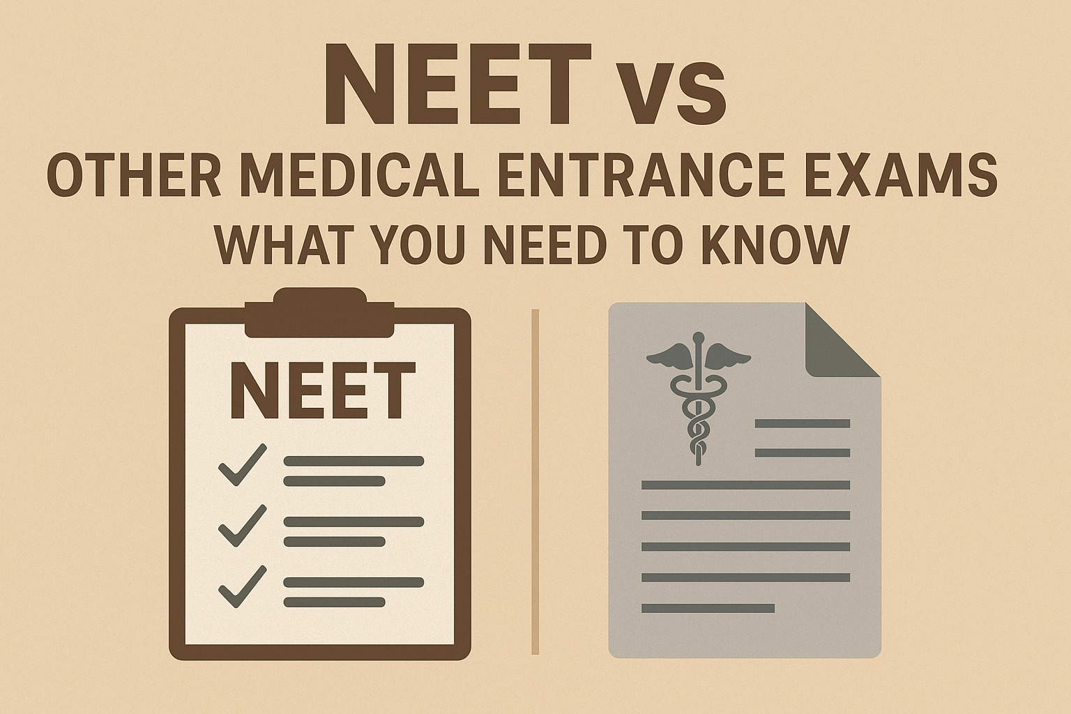 NEET VS OTHER MEDICAL ENTRANCE EXAMS - WHAT YOU NEED TO KNOW