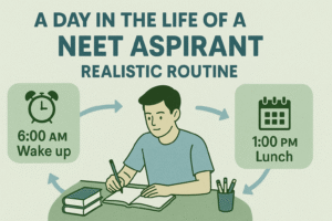 DAY IN THE LIFE OF A NEET ASPIRANT – A REALISTIC ROUTINE FOR SUCCESS