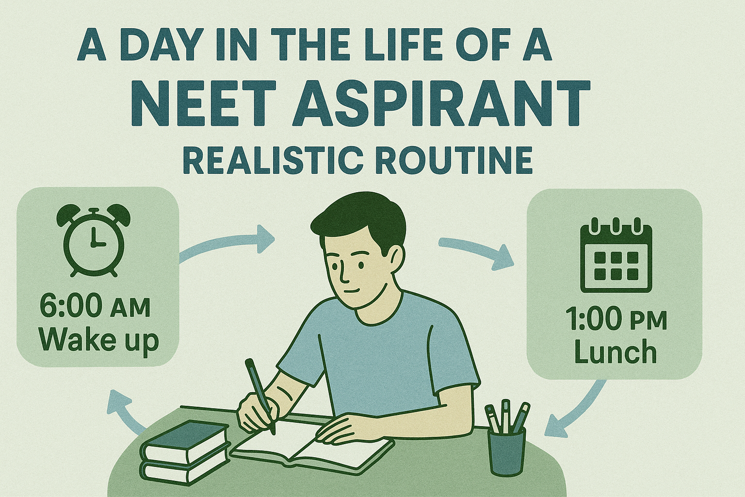 DAY IN THE LIFE OF A NEET ASPIRANT – A REALISTIC ROUTINE FOR SUCCESS