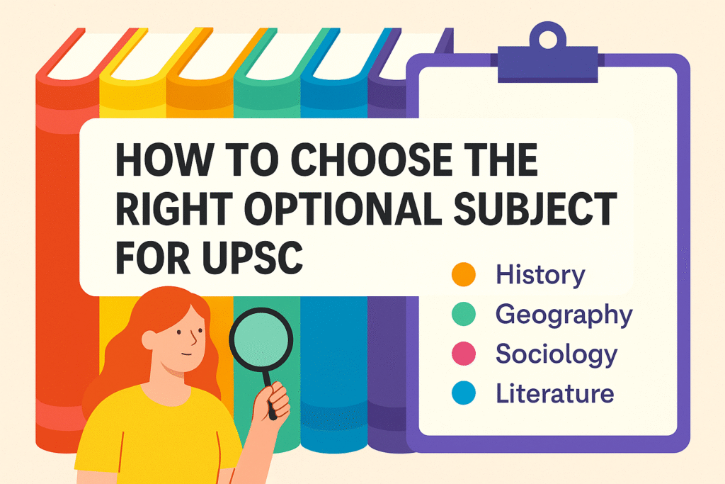 HOW TO CHOOSE THE RIGHT OPTIONAL SUBJECT FOR UPSC