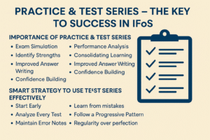 PRACTICE & TEST SERIES – THE KEY TO SUCCESS IN IFoS