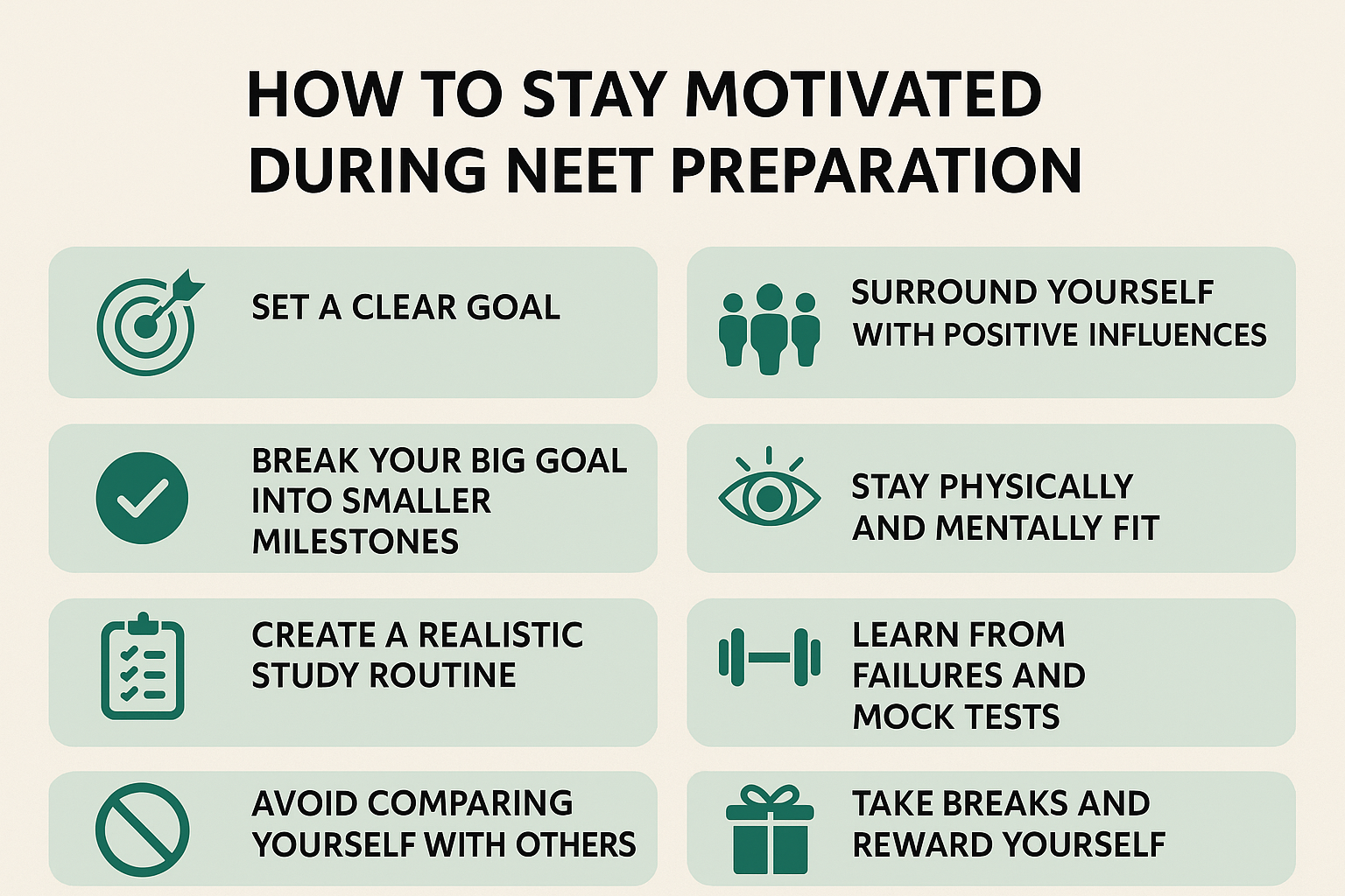 HOW TO STAY MOTIVATED DURING NEET PREPARATION