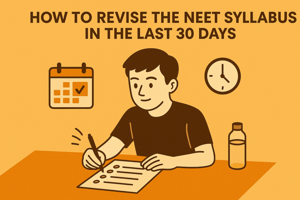 HOW TO REVISE THE NEET SYLLABUS IN THE LAST 30 DAYS: A COMPLETE ...