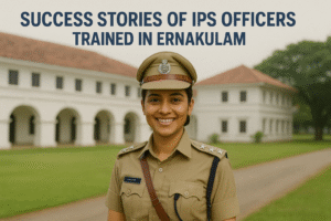CREATE AN IMAGE RELATING TO THE TOPIC Success Stories of IPS Officers Trained in Ernakulam