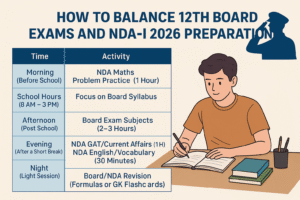 How to Balance 12th Board Exams and NDA-I 2026 Preparation