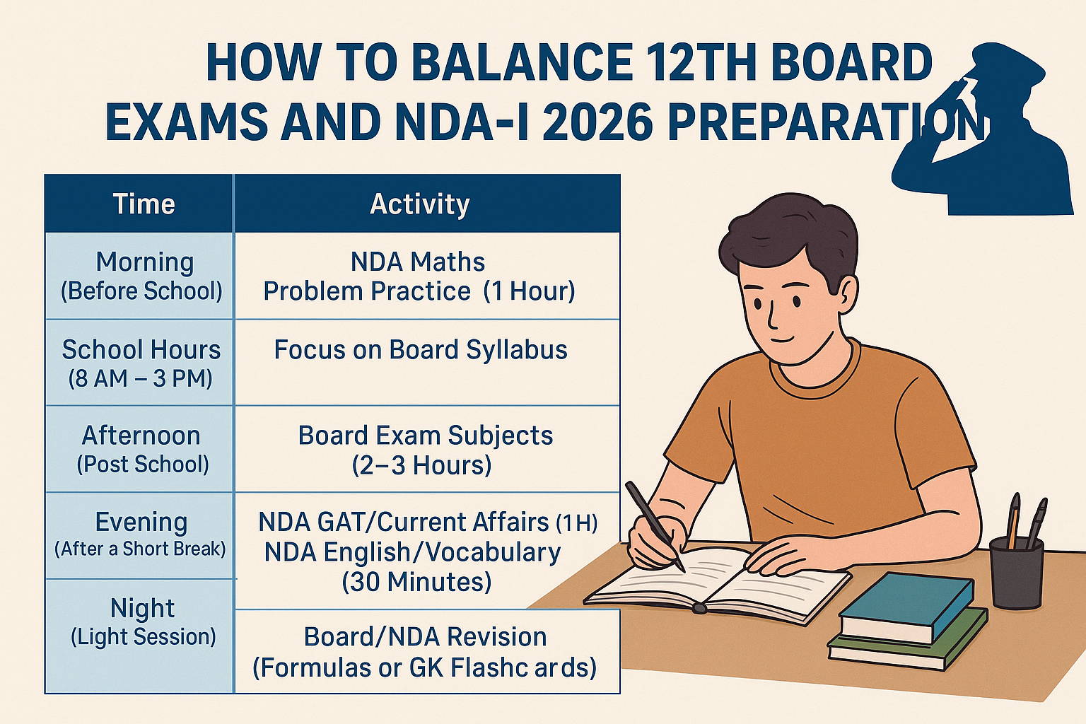 How to Balance 12th Board Exams and NDA-I 2026 Preparation