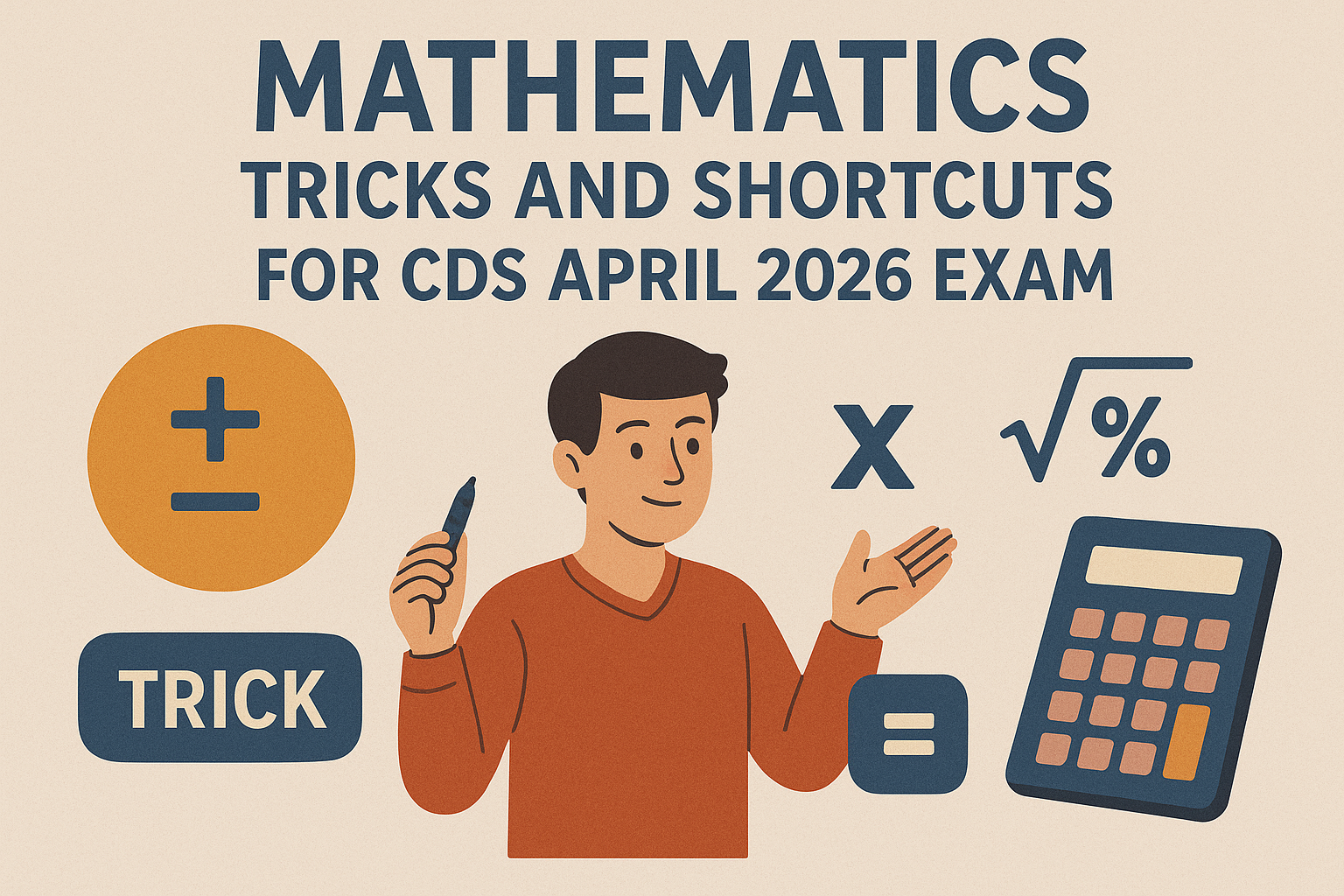 Mathematics Tricks and Shortcuts for CDS April 2026 Exam