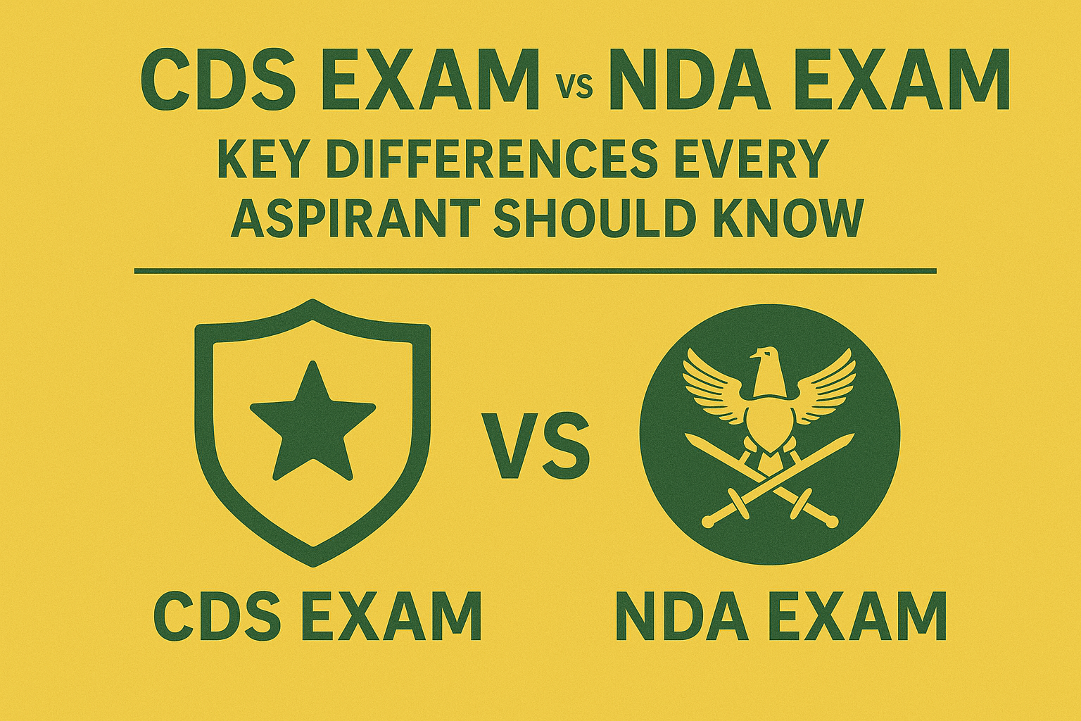 CDS Exam vs NDA Exam – Key Differences Every Aspirant Should Know