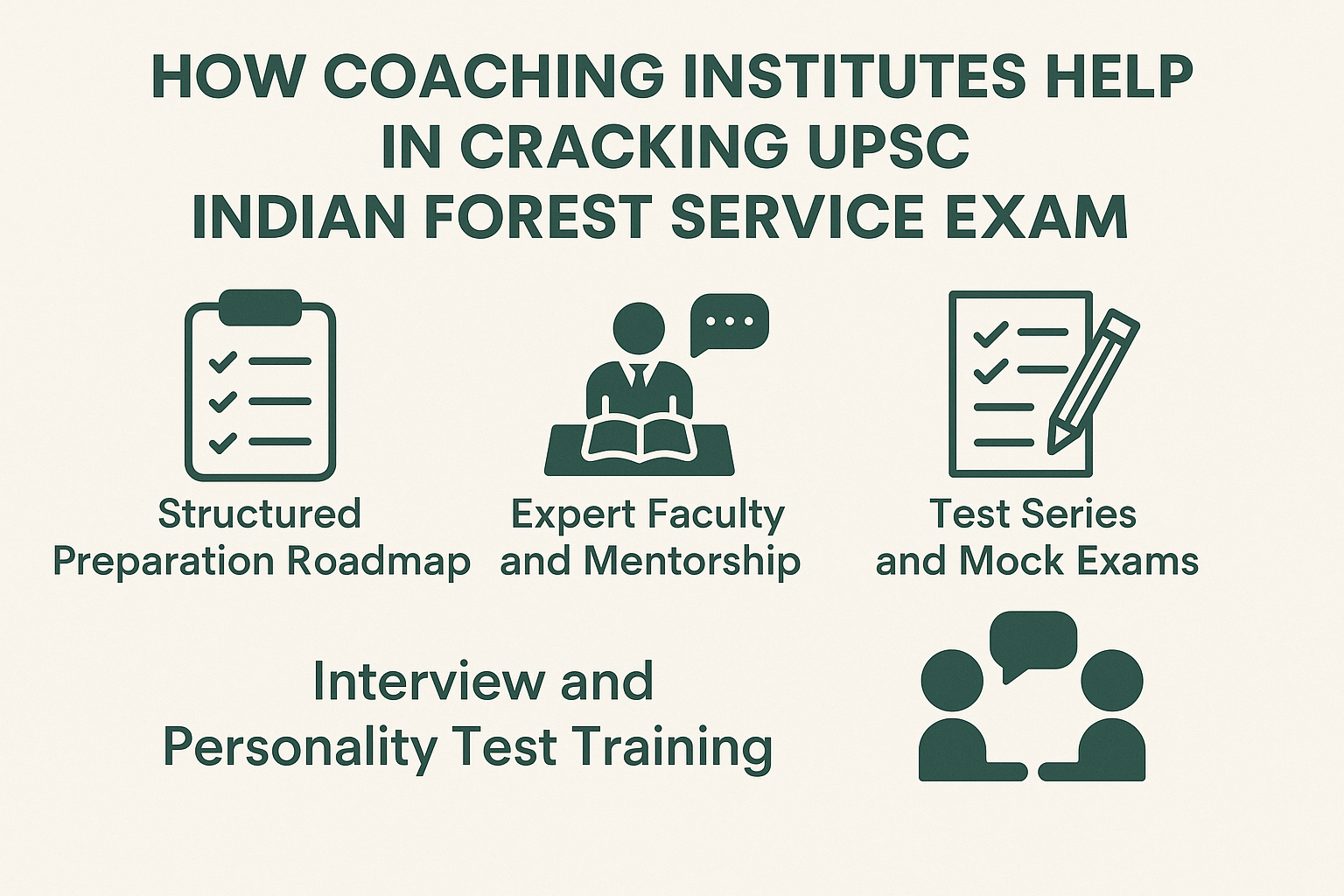 HOW COACHING INSTITUTES HELP IN CRACKING UPSC INDIAN FOREST SERVICE EXAM