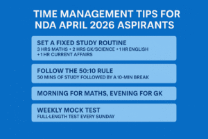 Time Management Tips for NDA April 2026 Aspirants