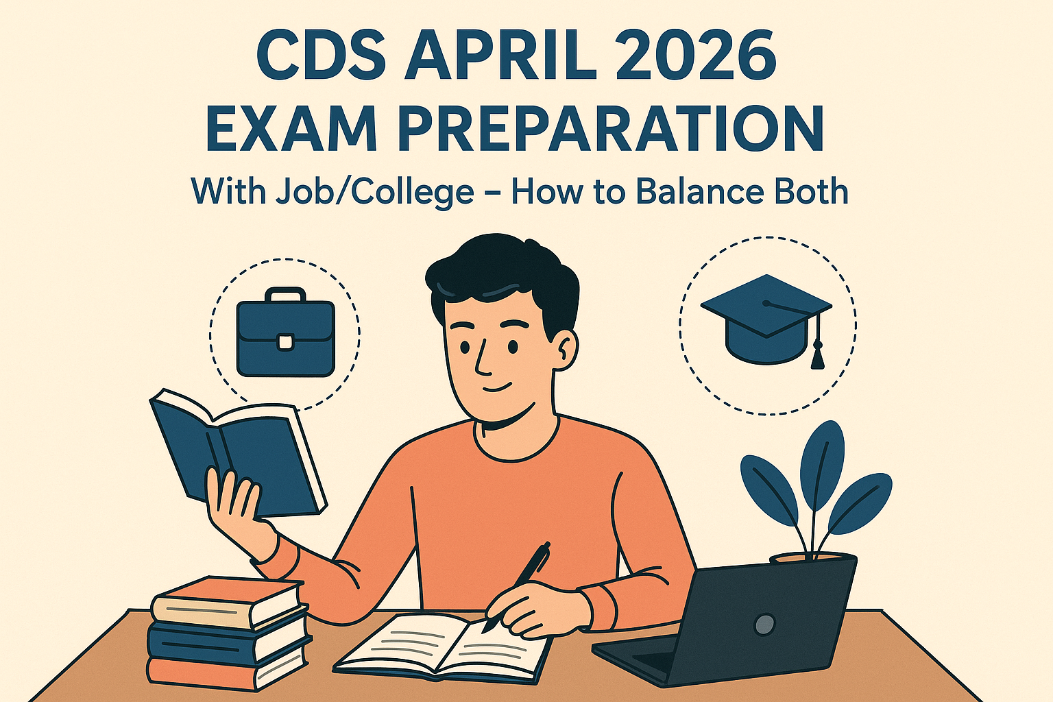 CDS April 2026 Exam Preparation with Job/College – How to Balance Both