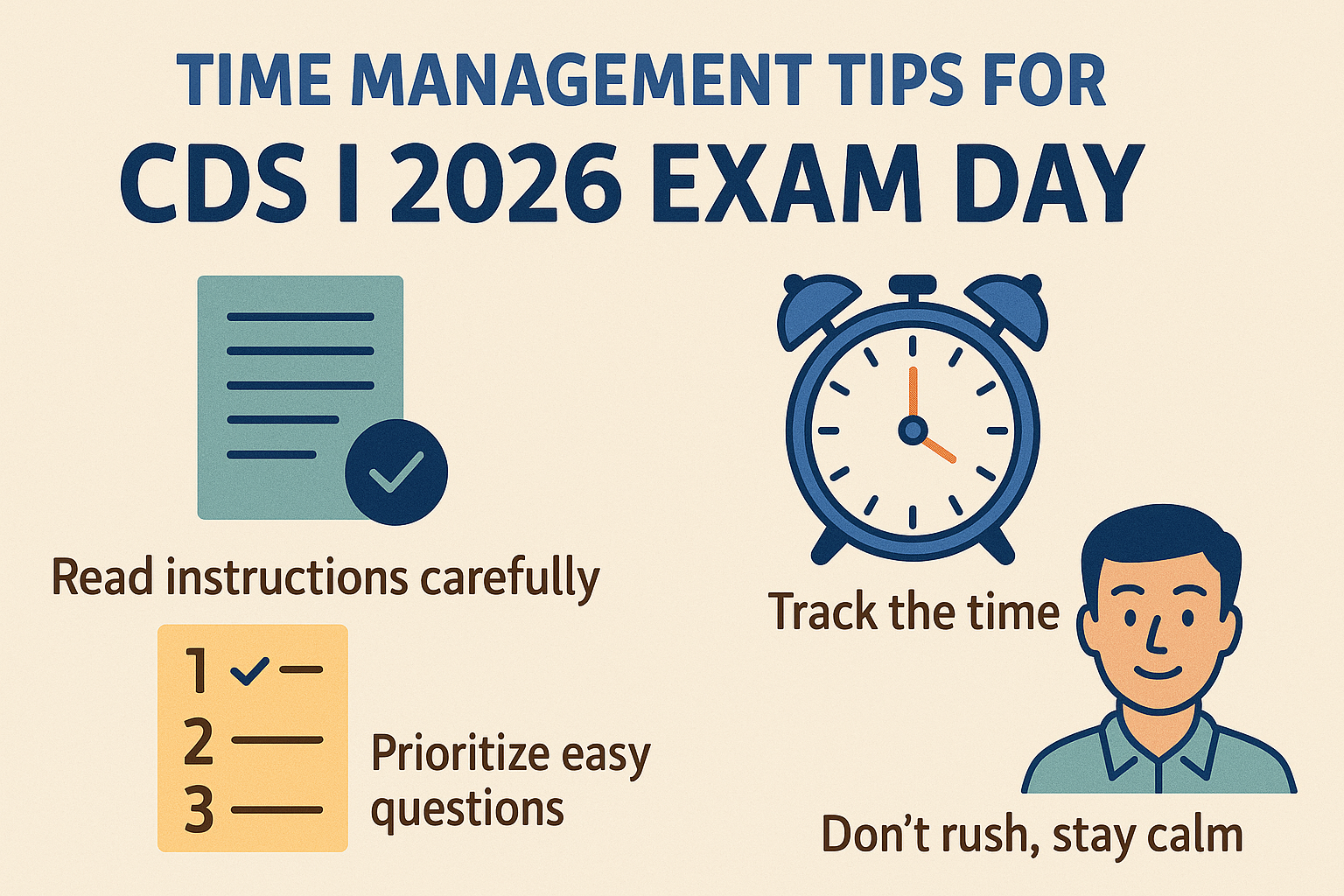 Time Management Tips for CDS I 2026 Exam Day