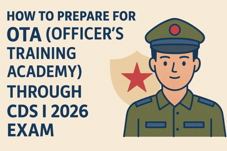 How to Prepare for OTA (Officer’s Training Academy) through CDS I 2026 Exam