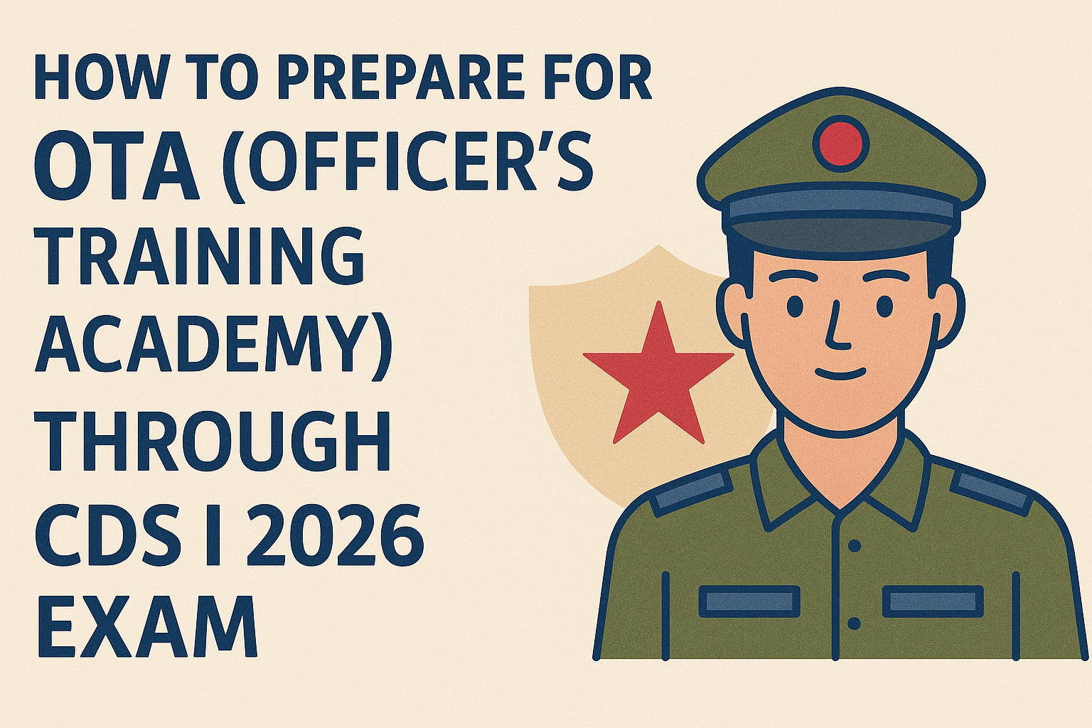 How to Prepare for OTA (Officer’s Training Academy) through CDS I 2026 Exam