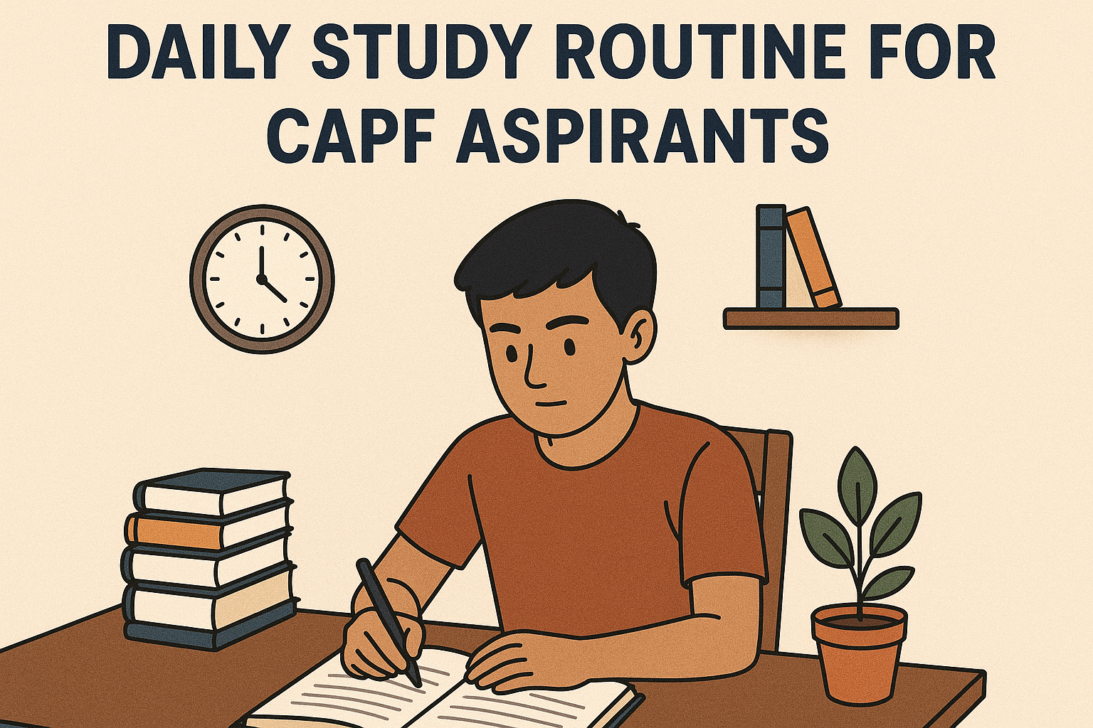 Daily Study Routine for CAPF Aspirants