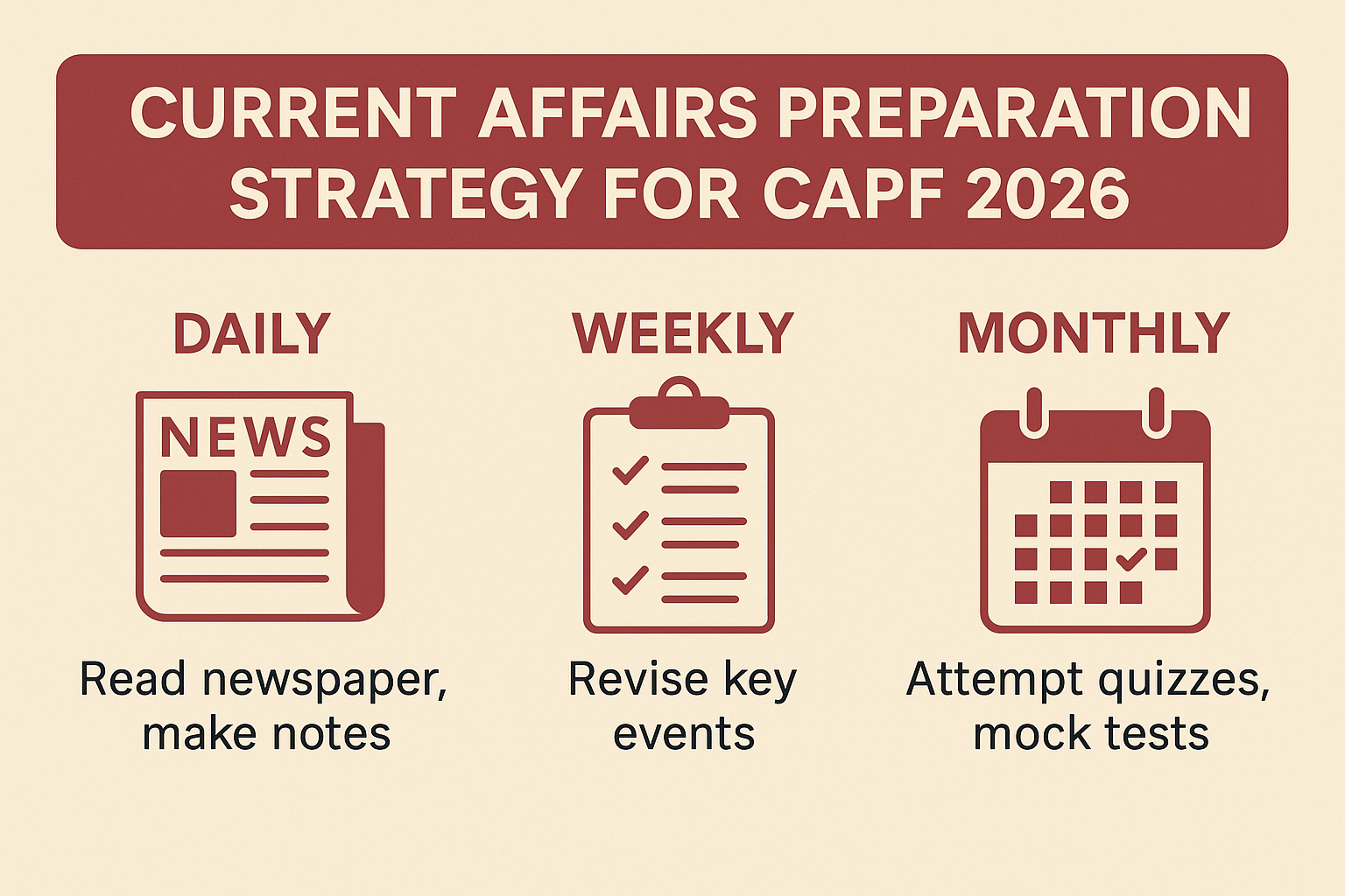 Current Affairs Preparation Strategy for CAPF 2026
