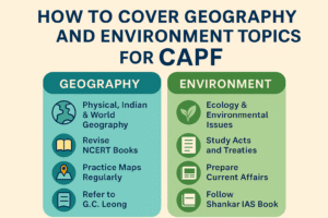 How to Cover Geography and Environment Topics for CAPF