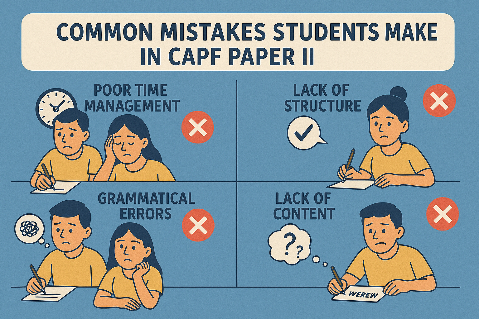 COMMON MISTAKES STUDENTS MAKE IN CAPF PAPER II