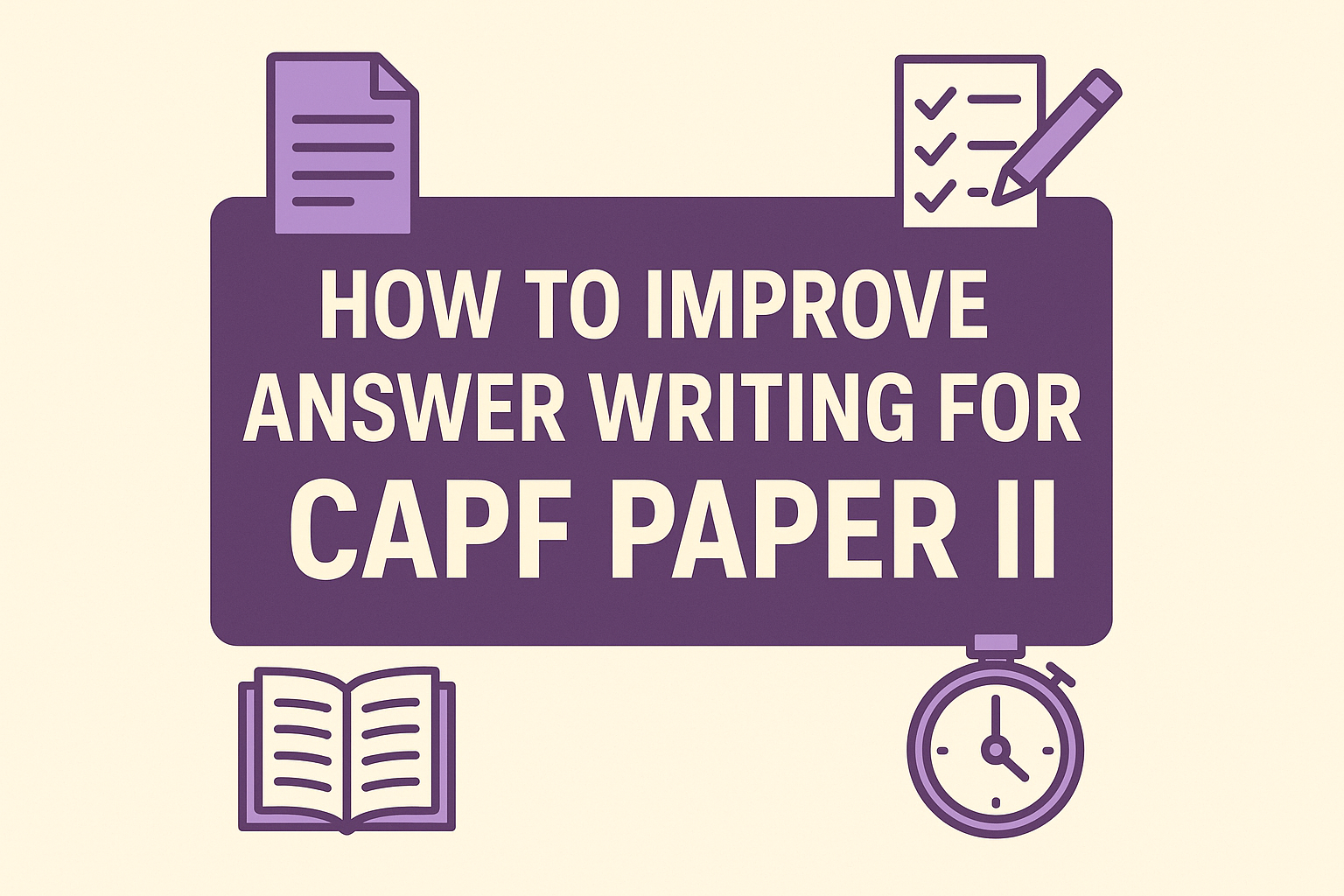 How to Improve Answer Writing for CAPF Paper II (Complete Guide)
