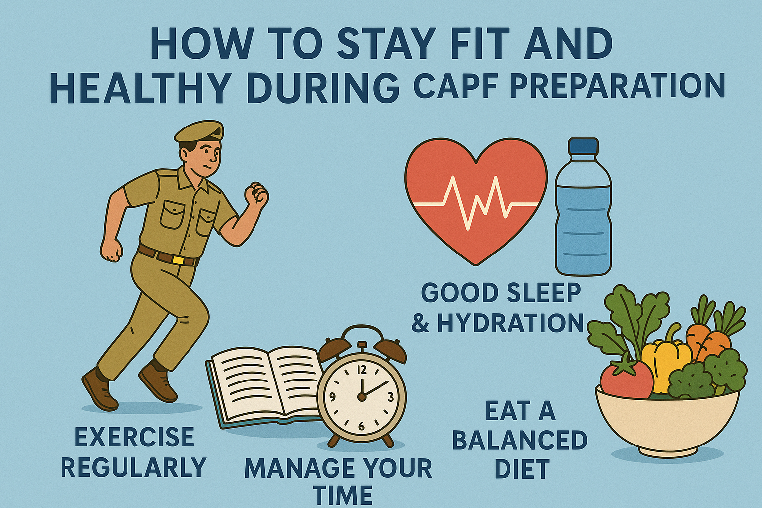 How to Stay Fit and Healthy During CAPF Preparation