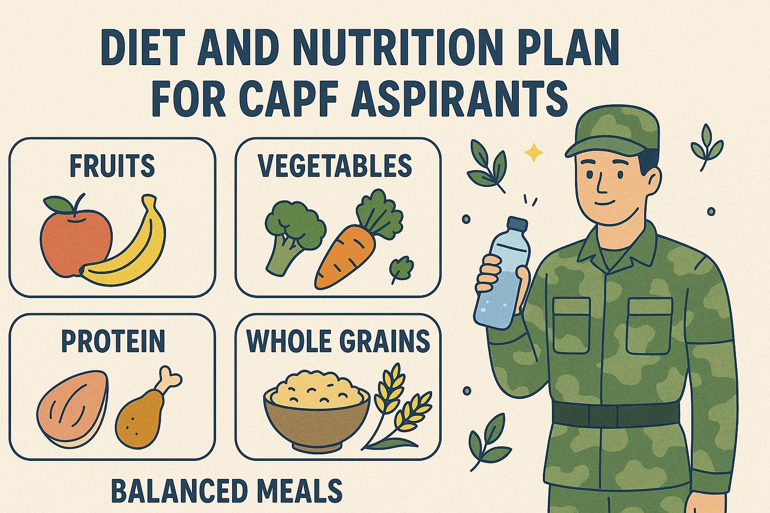 Diet and Nutrition Plan for CAPF Aspirants