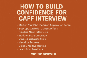 How to Build Confidence for CAPF Interview