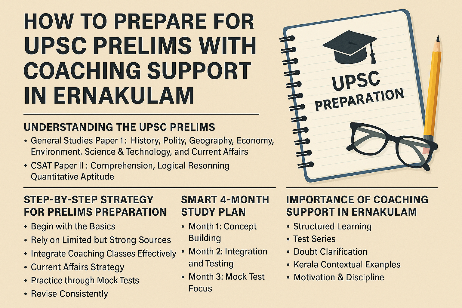 How to Prepare for UPSC Prelims with Coaching Support in Ernakulam