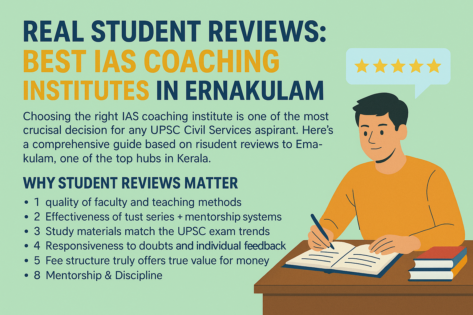 REAL STUDENT REVIEWS: BEST IAS COACHING INSTITUTES IN ERNAKULAM