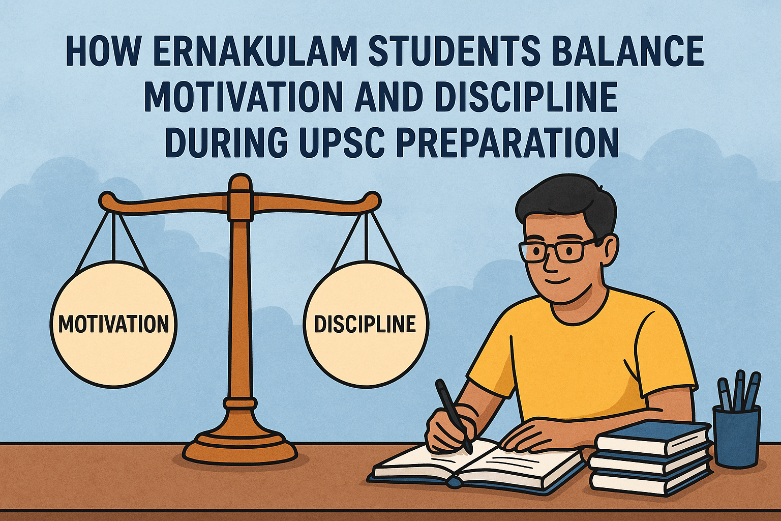HOW ERNAKULAM STUDENTS BALANCE MOTIVATION AND DISCIPLINE DURING UPSC PREPARATION