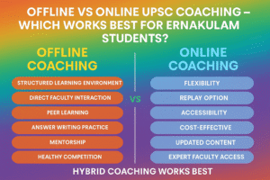 Offline vs Online UPSC Coaching – Which Works Best for Ernakulam Students?