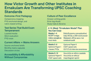 How Victor Growth and Other Institutes in Ernakulam Are Transforming UPSC Coaching Standards
