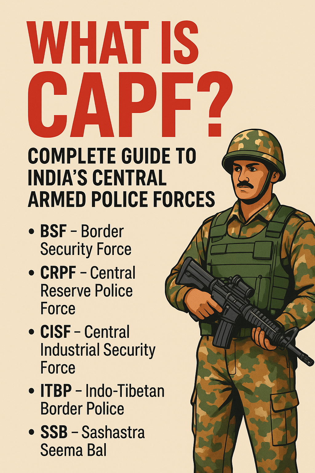 What is CAPF? Complete Guide to India’s Central Armed Police Forces