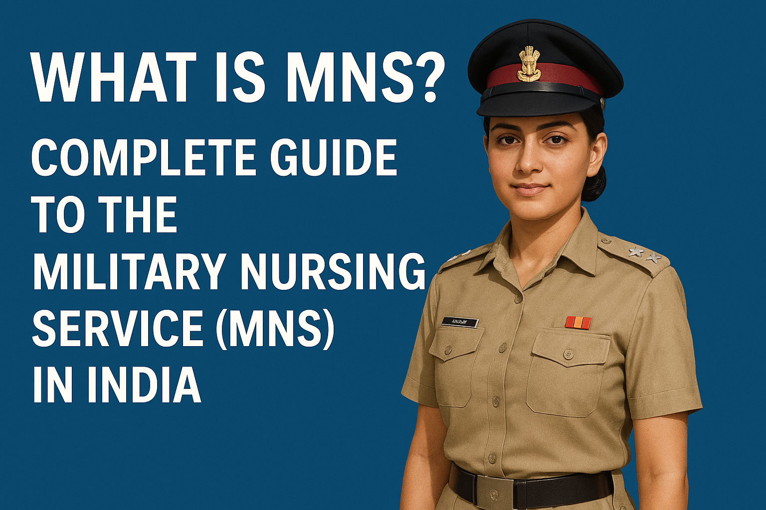 What is MNS? Complete Guide to the Military Nursing Service (MNS) in India