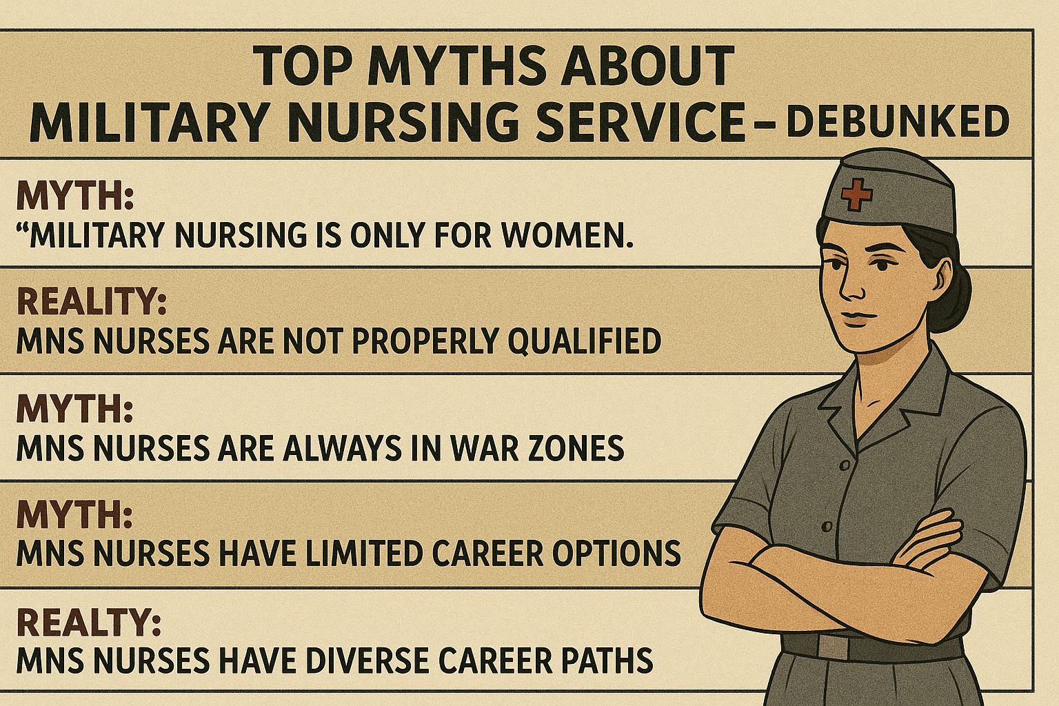 Top Myths About Military Nursing Service (MNS) – Debunked