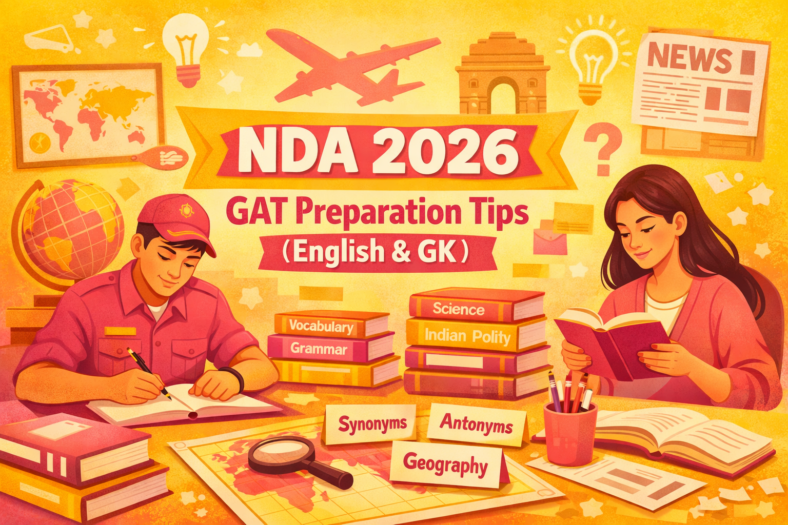 NDA 2026 GAT PREPARATION TIPS(ENGLISH & GK)