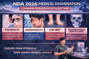 NDA 2026 Medical Examination: Common Reasons for Rejection