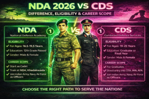 NDA 2026 vs CDS: Difference, Eligibility & Career Scope