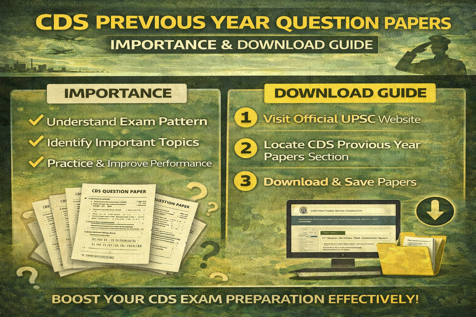 CDS Previous Year Question Papers: Importance & Download Guide