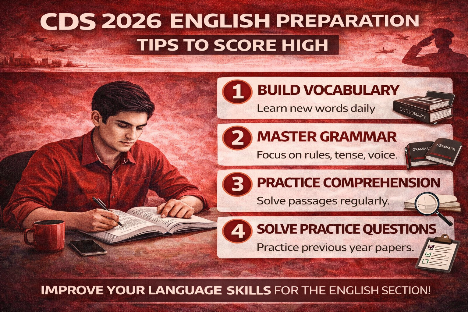CDS 2026 English Preparation Tips to Score High