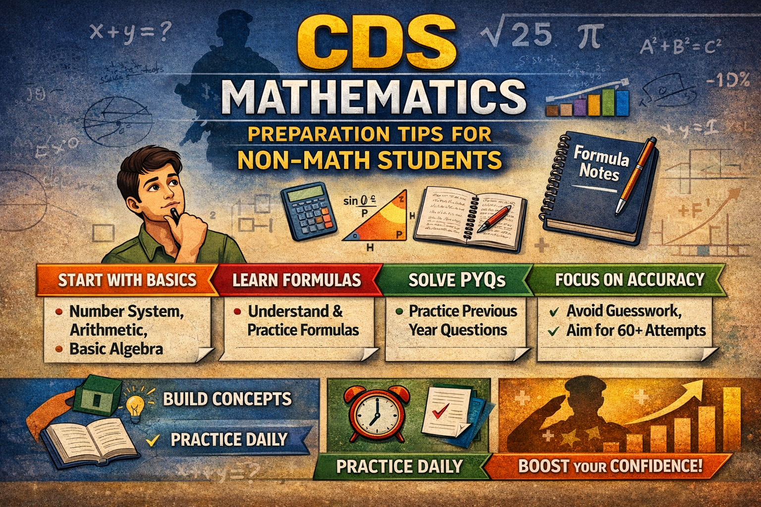 CDS Mathematics Preparation Tips for Non-Math Students