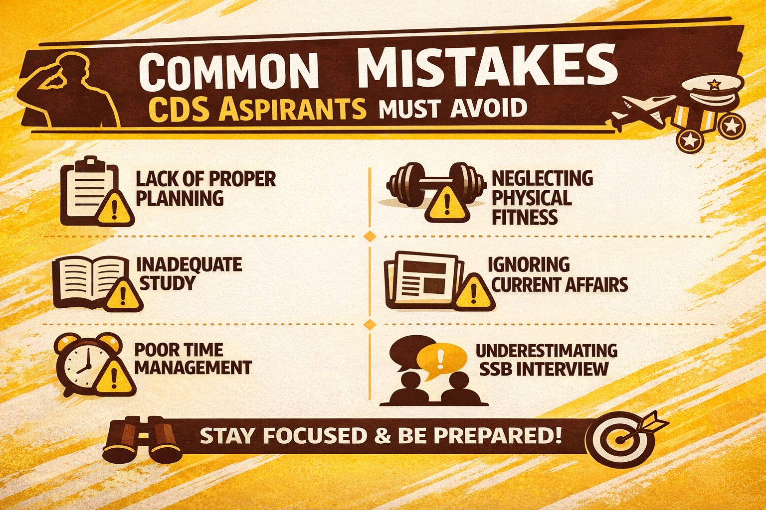 Common Mistakes CDS Aspirants Must Avoid (Complete Preparation Guide)