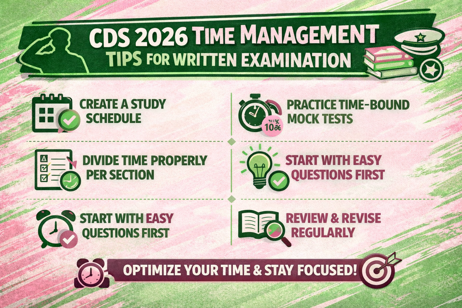 CDS 2026 Time Management Tips for Written Examination – Score More in Less Time